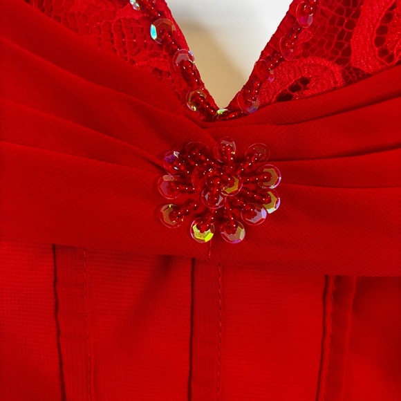 BERLINNOVA Red Tiered Corset Dress - Picture 5 of 14